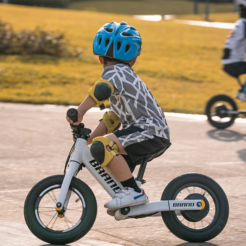 Best Kids Gift K1 12" Aluminum Frame Electric Balance Bike with Brake Line and Plastic Basket 120W 24V