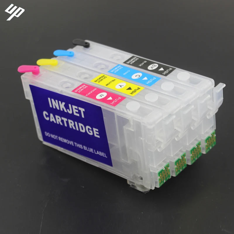 EUR Compatible for Epson 405 405XL WF4830 WF4820 WF3820 WF7830 WF7835 WF7840 Refillable Ink Cartridge with Chip
