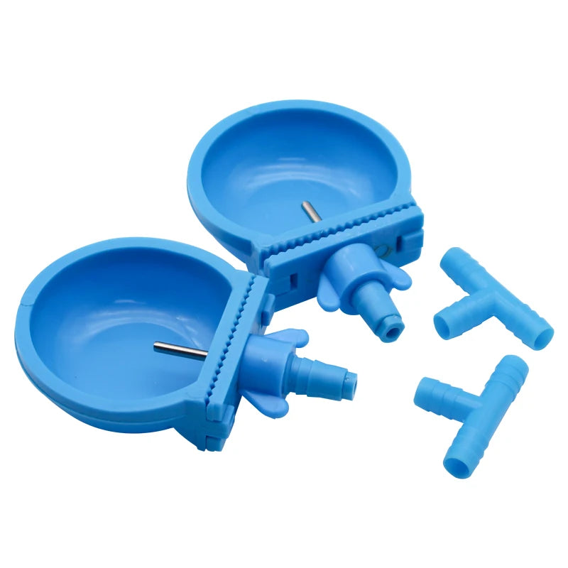 Blue Color Plastic Rabbit Water Bowl Automatic Rabbit Drinker Water Bowl for the Rabbit