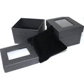 Factory Cheap Custom Size Square Outside Eco-Friendly Faux Suede Lining Paper Watch Box