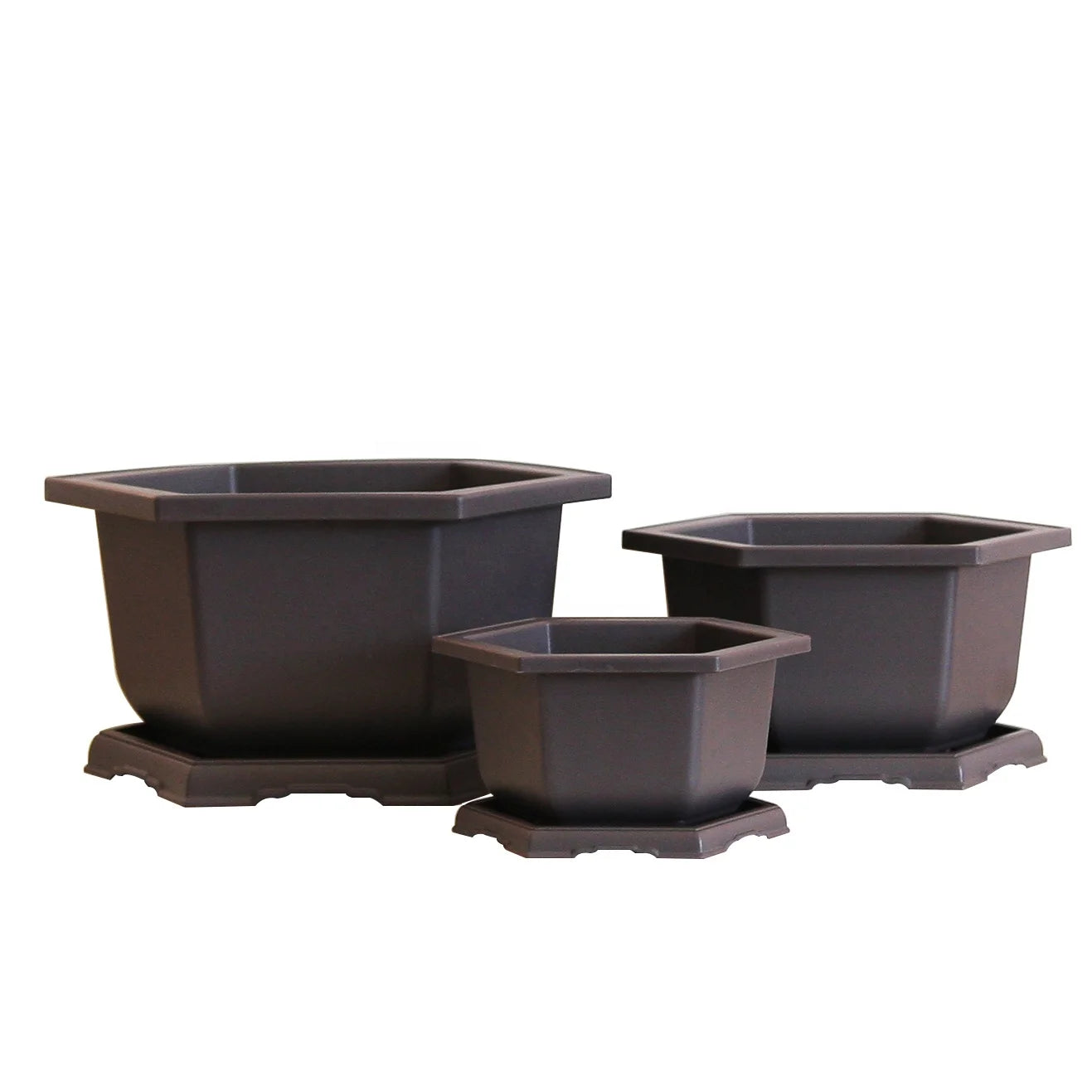 25cm Hexagonal Bonsai Pots Succulent Planter Garden Pot Flower Pot Plastic Garden