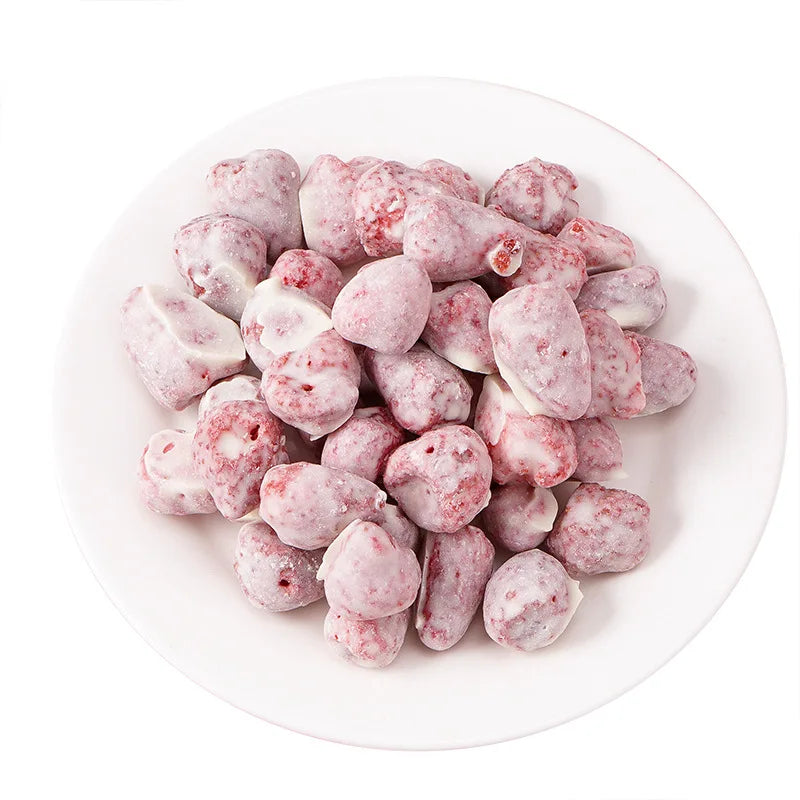Bulk Wholesale China Dry Fruit Crispy FD Strawberry Chocolate Covered Dried Fruit