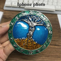 Vibrant Alloy Nickel-Plated Tree of Life Wholesale Kid's Gift-Custom 40mm 3D Die-Cut Buckle Belt Unique Design Durable Finish