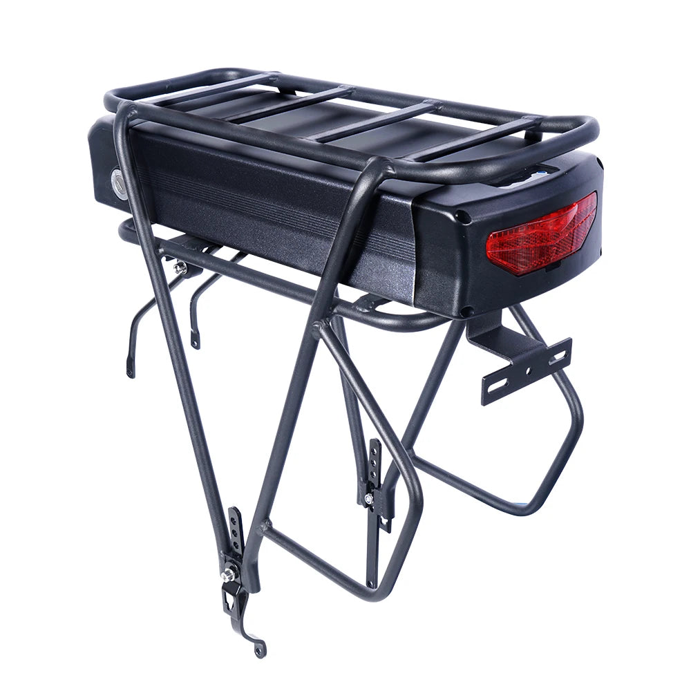EU Stock 48v 52v 27ah E-bike Rack Battery Pack With Carrier for Food Delivery 750W 1000w 1500w Motor