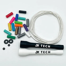 JY Popular Custom Segmented Kids Colorful Adjustable Jumping Rope Plastic Beaded Skipping Jump Rope for Fitness