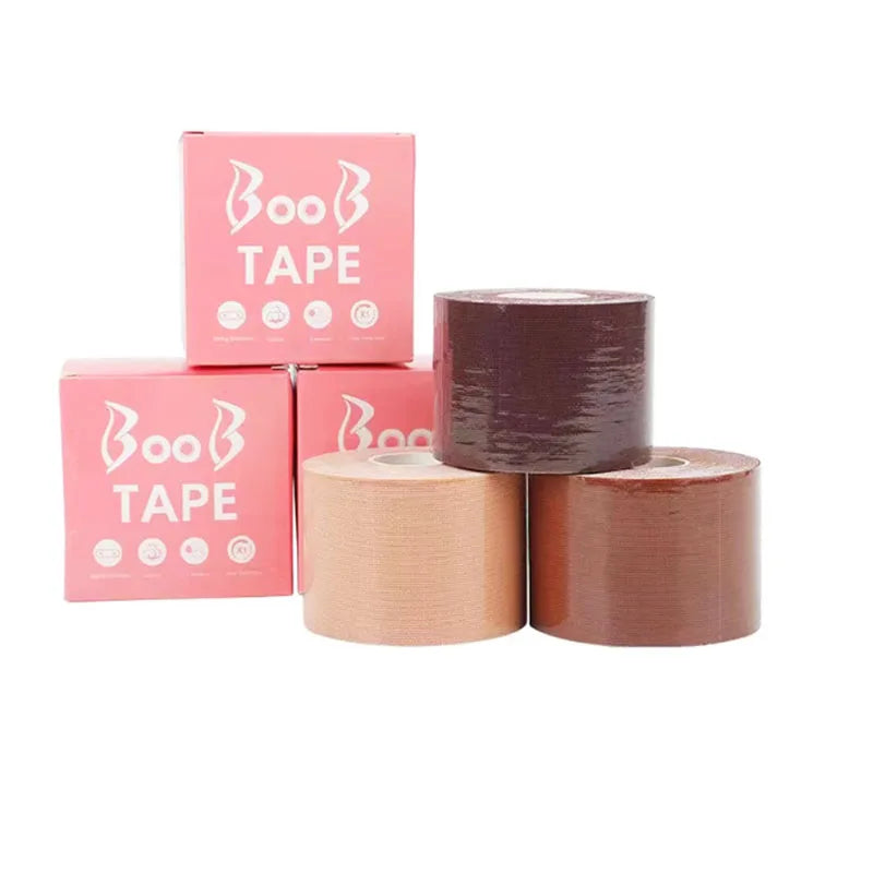 Hot Sell Waterproof Adhesive Women Nipple Cover Breast Lifting Bra Tape for Big Size Boob Breast Lift Bra Body Boob Tape