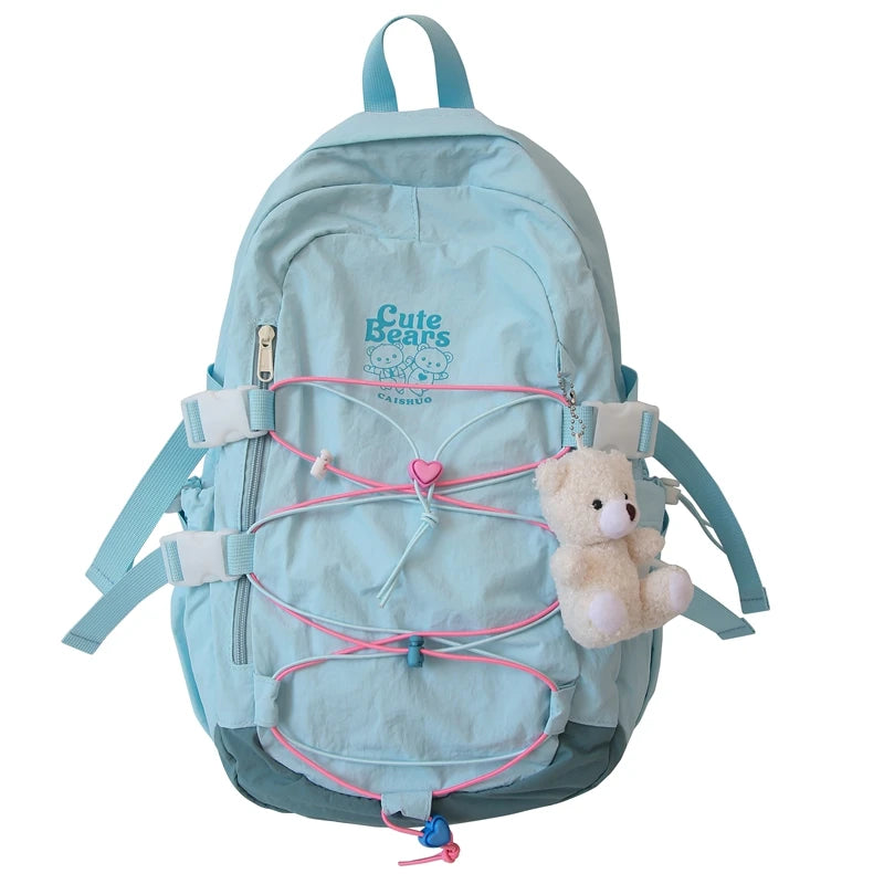 2024 MARKSMAN Factory Wholesale Custom Anti-Theft Fashion Zipper External Frame Backpack Arcuate Shoulder Strap School Bag
