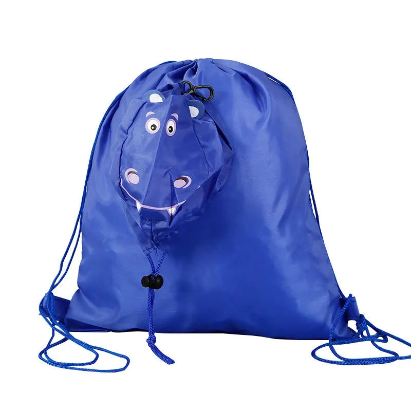 2023 Custom Sport Drawstring Bag Eco-Friendly Polyester Gym Sack Backpack with Logo Printing Letter Pattern