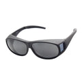 Wraparound Anti Explosion Polarized Sunglasses  Black Trendy Fit Over  Sun Glasses
