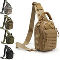 Tactical Shoulder Bag Sling Backpack 800D Oxford Men Outdoor Chest Bag Climbing Camping Fishing Trekking Molle Messenger Bag