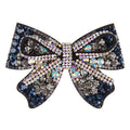HX-127 Bow Knot Full of Diamond Crystal Hairpin Female Korea Back Head Top Clip Horizontal Clip Ponytail Clip