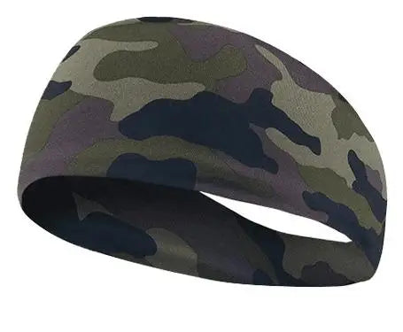 Thin Printed Elastic Headband for Women or Men Non-Slip Sports Towel Wrap Headwear with Protection Function