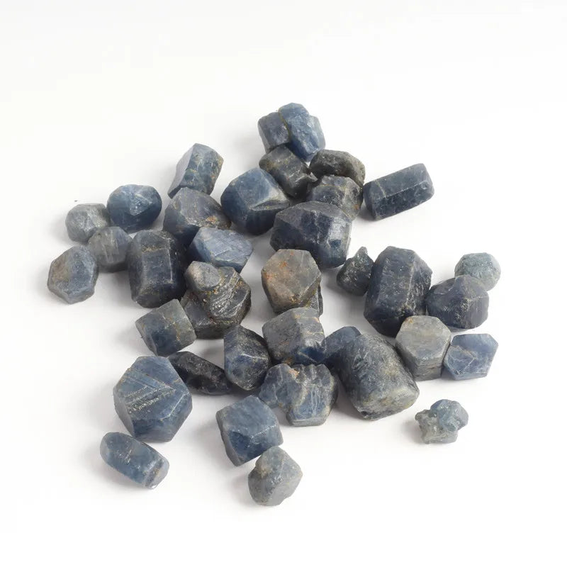 Natural Rough Corundum Stone Raw Crystal Color Blue Rough Corundum Sapphire for Jewelry