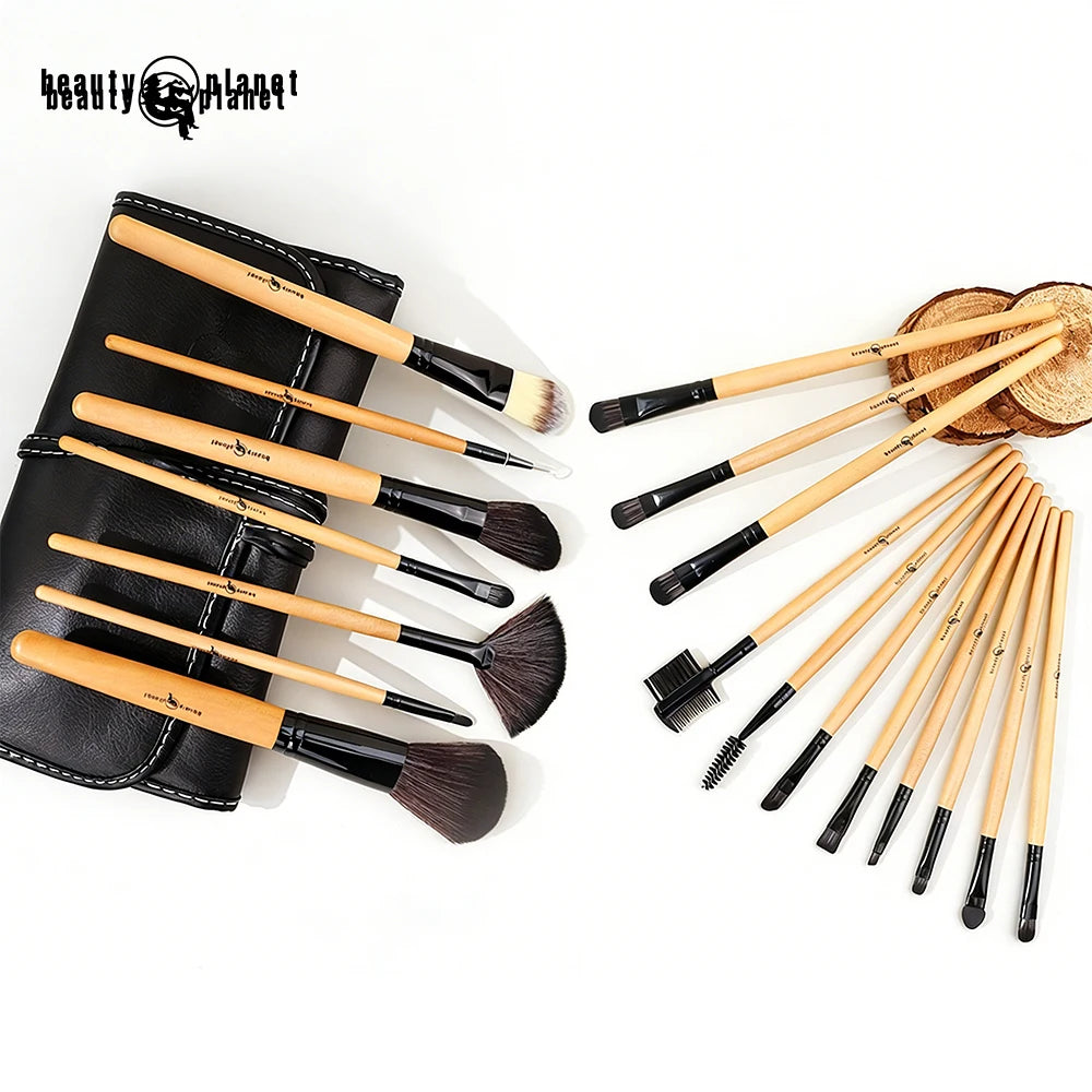 Beauty Planet 18pcs Premium Makeup Brush Set Synthetic Custom High Quality Foundation Eyeshadow Concealer Makeup Brush Set