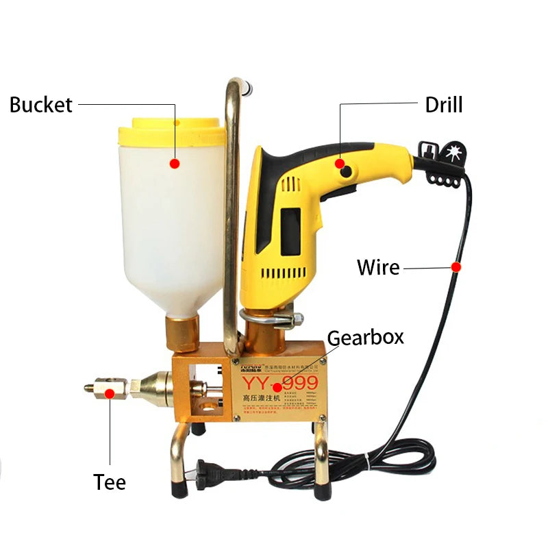 High Pressure Portable Grout Polyurethane Injection Epoxy Pump
