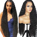 Factory Supplier Quality Natural Color Water Wave Wigs Indian Human Hair 5X5 Lace Pre Plucked Wig Virgin Hair Can Be Customized