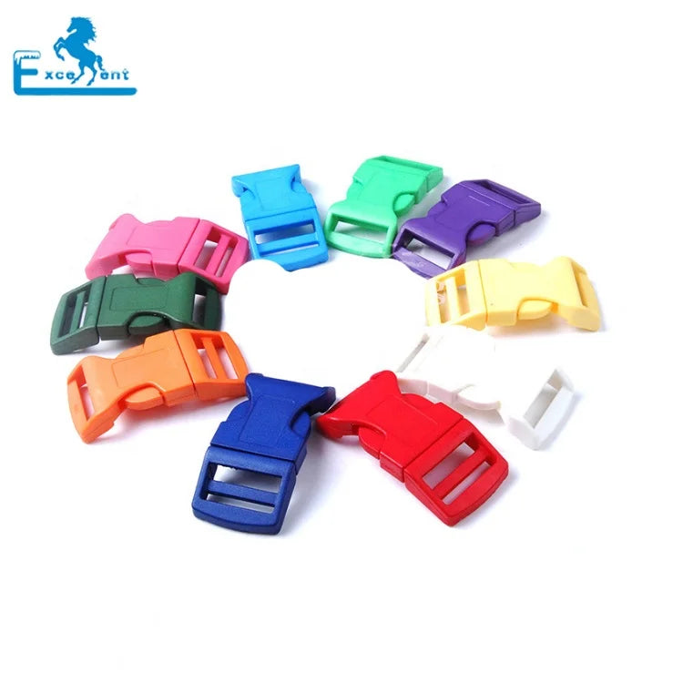 15mm Colorful Plastic Quick Release Bag Buckle Dog Pet Collar Buckle