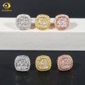 Factory Direct VVS D Moissanite Stud Earrings 925 Sterling Silver Wedding Jewelry Accessories Hip Hop Jewelry Rock Diamond