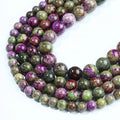 JSES A+ Natural Purple Stichtite 4 6 8 10mm Round Loose Gemstone Beads for Jewelry Making Wholesale Stone and Crystal Beads