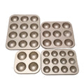 4/6/9/12 Cup Non-Stick Carbon Steel Bakeware Muffin Pan 3D Ball Molding Pan Half Ball Spheres Cupcake Pan