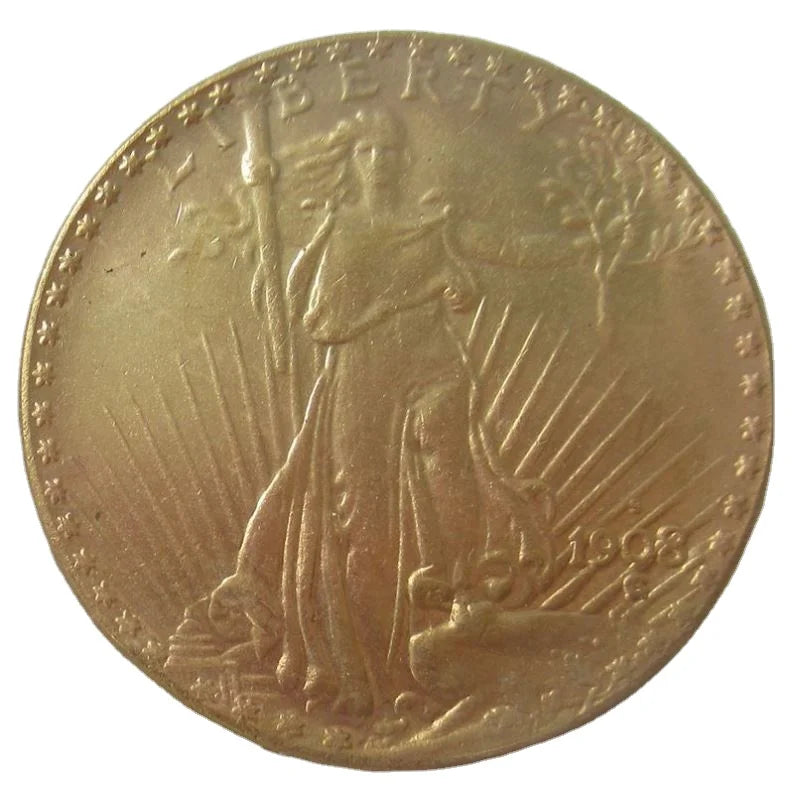 Replica Gold Plated 1908-1933 Eagle Commemorative Coins Non Magnetic