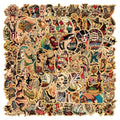 100PCS Retro Stickers for AdultsPin up SailorJerry Stickers and DecalsPinup Girl Vinyl Waterproof for LaptopBumper