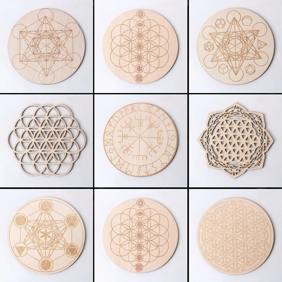 Pendulum Board Wooden Dowsing Board Divination Metaphysical Message Board for Witchcraft Wiccan Altar Supplies Kit Nordic Wood