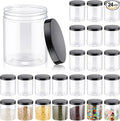 Wholesale 50ml-1000ml BPA-free Sealed Refillable Transparent Middle Size Cosmetic Skin Care & Loose Powder Storage Containers