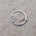 Medieval Viking Brooch Penannular Shoulder Shawl Scarf Clasp Cloak Celtic Knot Pin Badge Jewelry