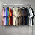 Oversized T-Shirt for Men Custom Logo Heavyweight Pure Cotton Printed Blank Stone Design Pickled Style Men's Fashion