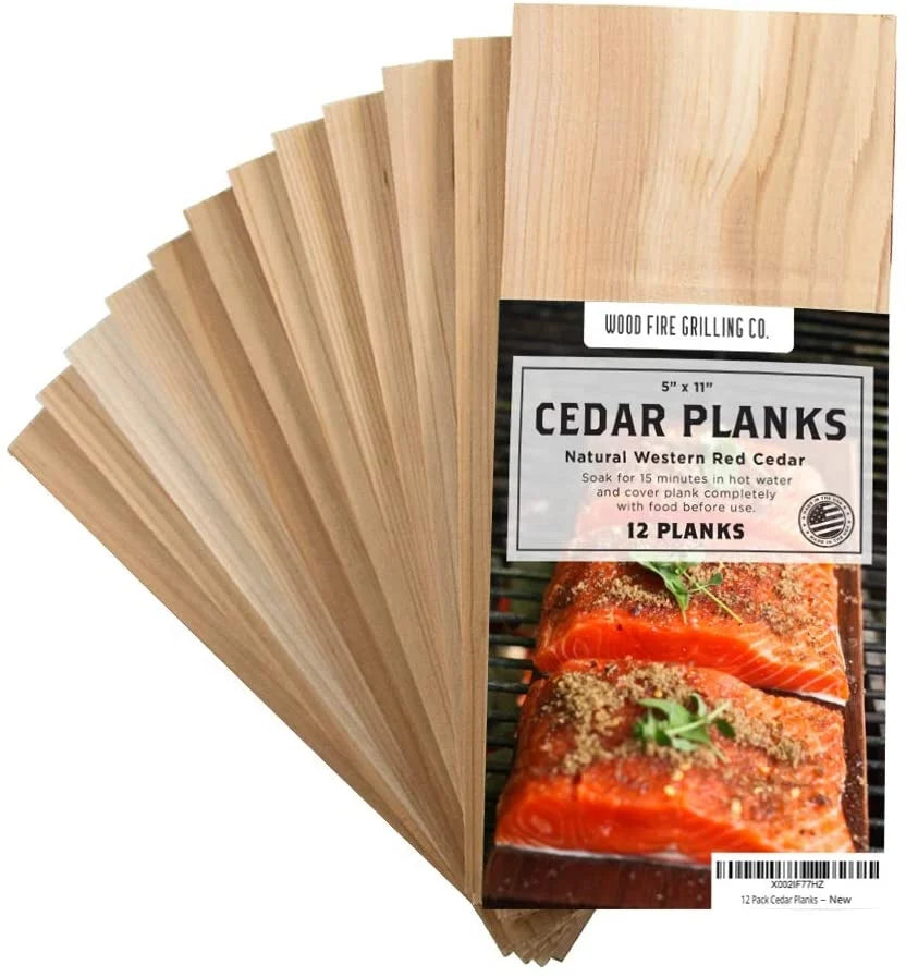Best Seller  12 Pack BBQ  Cedar Grilling Planks for Grilling Salmon and More