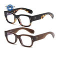 Teenyoun Eyewear Anti Blue Light Glasses Clear Male Adult Black Transparent Frame Flat Mirror Square Frames