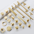 Hot Sale Brass Gold Cabinet Handles Furniture Wardrobe Cupboard Pull Drawer Knob