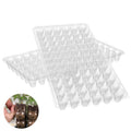 72 Cells Plug Plastic Seed Transparent Plug Tray Germination Vegetable Nursery Plant Greenhouse Seedling Trays