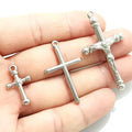 Stainless Steel Jesus Cross Pendant Fashion Simple Punk Style Retro Cross Pendant Charm for Diy Jewelry Wholesale
