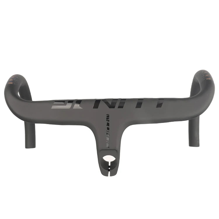 LUNJE Break Wind  Carbon Fiber All Inside Line Bend Handlebar with Stem Integrated Road Bicycle Carbon Handlebars
