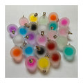100Pcs/Lot Colorful Acrylic Plastic Round Ball Beads Charms Pendants Dangles for Jewelry Making Charms Bracelets Supplies