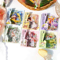 Flower Season Romance Series 10-Piece Decorative Stickers Per Pack Manor Life & Landscaping Theme Material