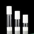 Custom Skincare Cosmetic Packaging 30ml 50ml 100ml 120ml Screw White Vacuum Airless Lotion Pump Bottle