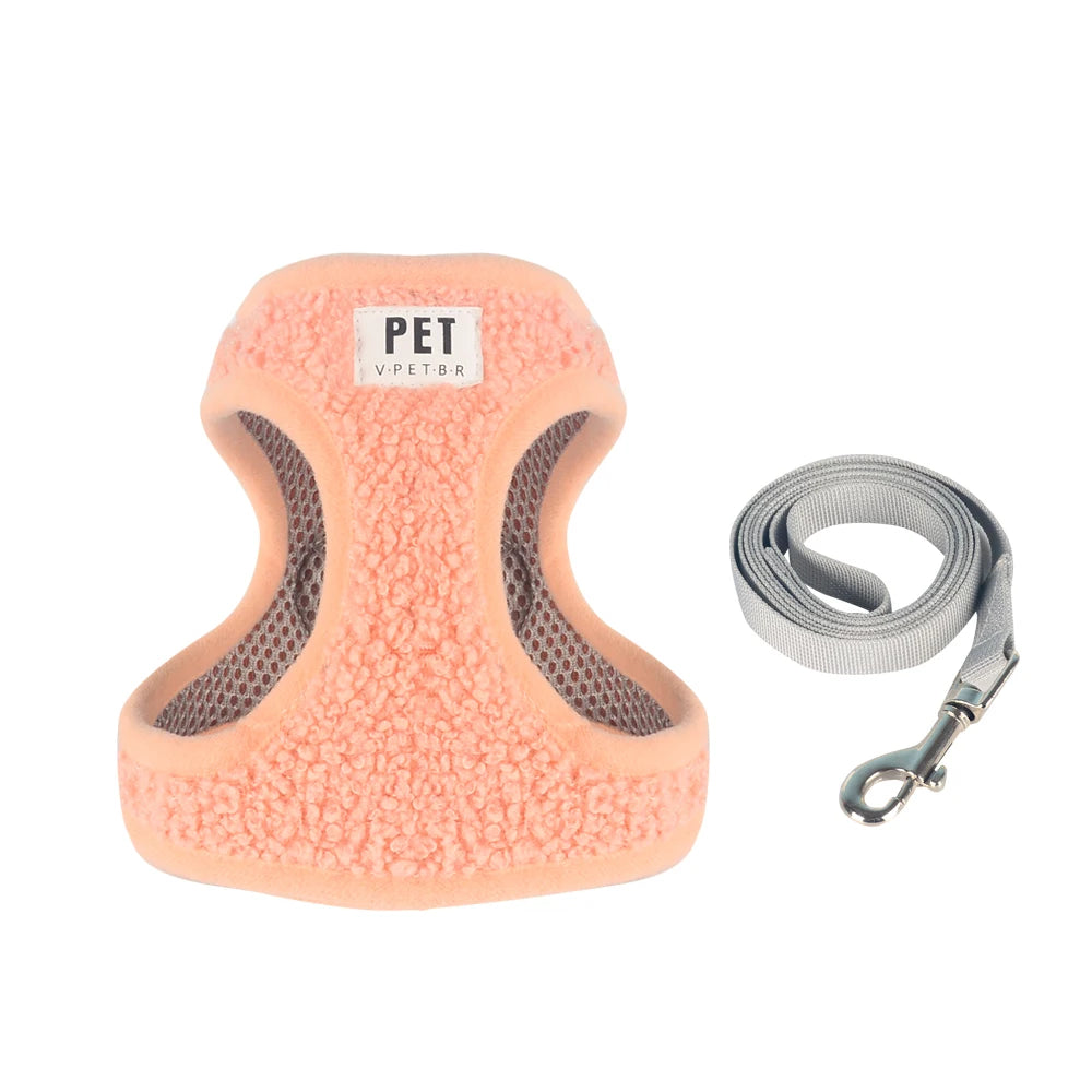 Fashion Cute Polyester Dog Environmentally Friendly Pet Dog Harness and Leash Set