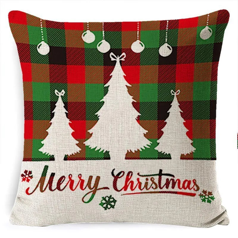 Hot Selling Wholesale Christmas Pillow Covers Christmas Pillows Home Cartoon Snowman Headboard Sofa Pillows Holiday Gifts