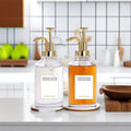 Customized 350ml 500ml Coffee Syrup Dispenser Glass Bottle Olive Oil Bottles With Oil Pourer Lid Oil and Vinegar Dispens