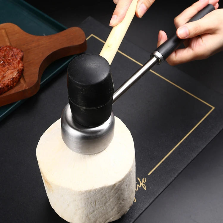 Customizable Logo Household Stainless Steel Punch Scraping Multifunction Metal Bottle Openers Opening Coconut Shells Home Use