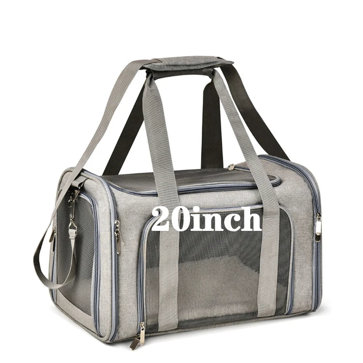 Top Seller Kennel Dog Shoulder Large Tote Bag Breathable Mesh Pet Handbag Camping Outdoor Pet Carrier