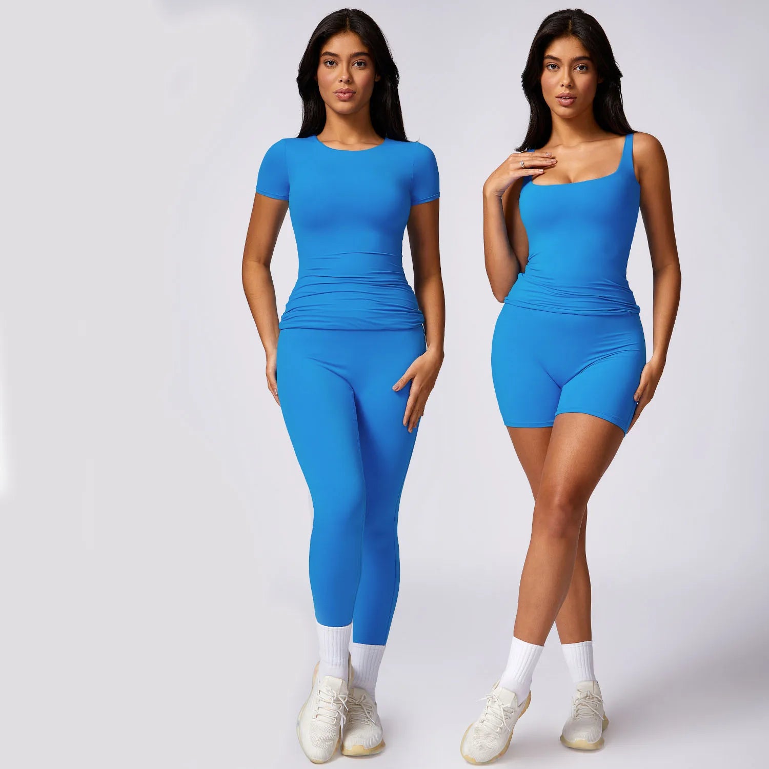 Women's Spring High-Intensity Quick-Drying Tight-Fitting Yoga Set Casual Breathable for Running Fitness Workout Ideal