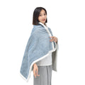 Soft and Comfortable Home Fringed Blanket Fleece Tippet Shawl Throw Blanket 100% Polyester Lazy Blanket