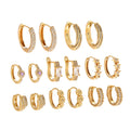 Minimalist Diamond Hoop Pendientes Dainty Earrings CZ Tiny Cartilage Earring Cubic Zirconia Gold Huggie Hoop Earrings for Women