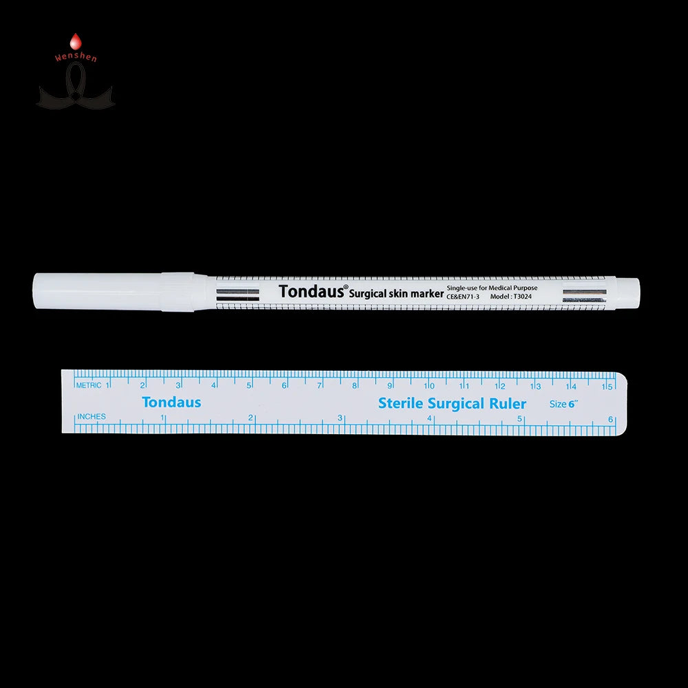 Microblading Marker Pen With Ruler Edge  Eyebrow Lip Skin Marking Pens