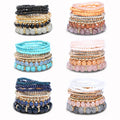 DAIHE Factory Direct Sales Boho Jewelry Beaded Bracelets Bohemian Multilayered Bracelet