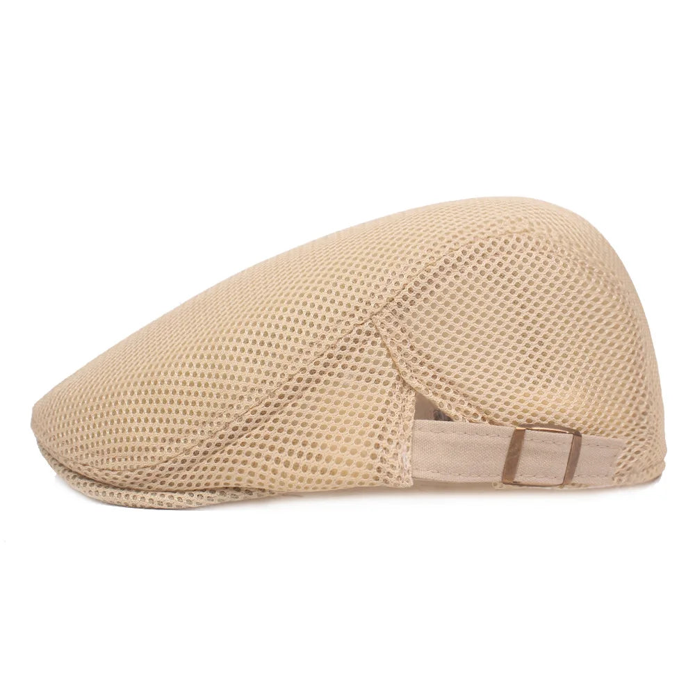 Wholesale Mens Beret Hat Autumn Spring Women's Mesh Breathable Cotton Beret for Men
